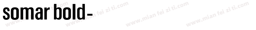 somar bold字体转换